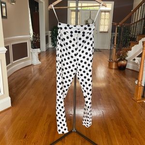 Black and White Polka Dot Pants Size 2